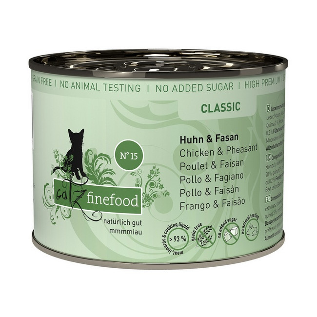 Catz Finefood Classic N.15 Kurczak i Bażant puszka 200g