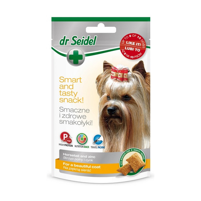 Dr Seidel Smakołyki dla psów na piękną sierść 90g