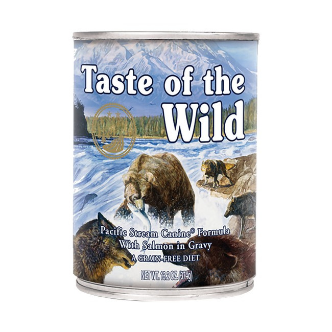 Taste of the Wild Pacific Stream Canine z mięsem z łososia puszka 390g