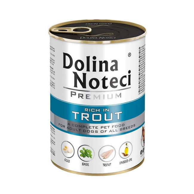 Dolina Noteci Premium Pies Pstrąg puszka 400g