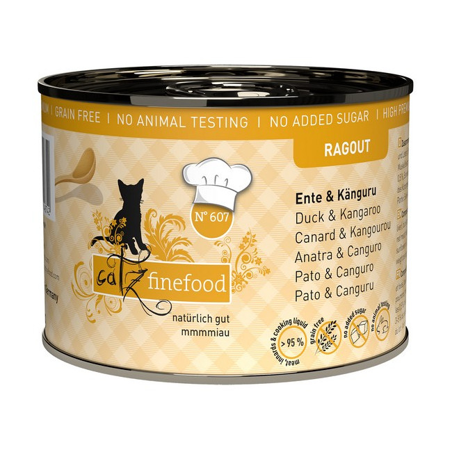Catz Finefood Ragout N.607 Kaczka i Kangur puszka 190g