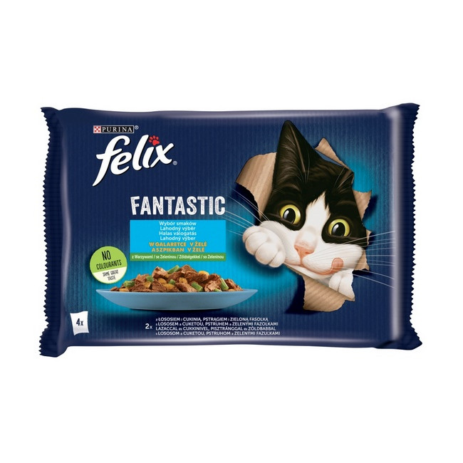Felix Fantastic Rybne Smaki z warzywami w galaretce saszetka 4x85g