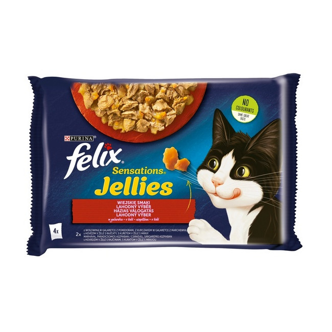 Felix Sensations Mięso saszetki 4x85g