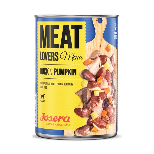 Josera Meat Lovers Menu Kaczka z dynią puszka 400g