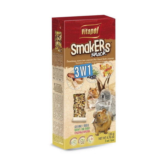 Vitapol Smakers dla gryzoni - mix2 3szt [1113]