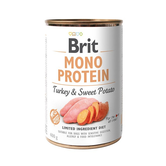 Brit Mono Protein Turkey & Sweet Potato puszka 400g