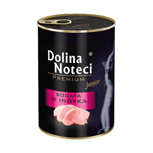 Dolina Noteci Premium Kot Junior Bogata w indyka puszka 400g