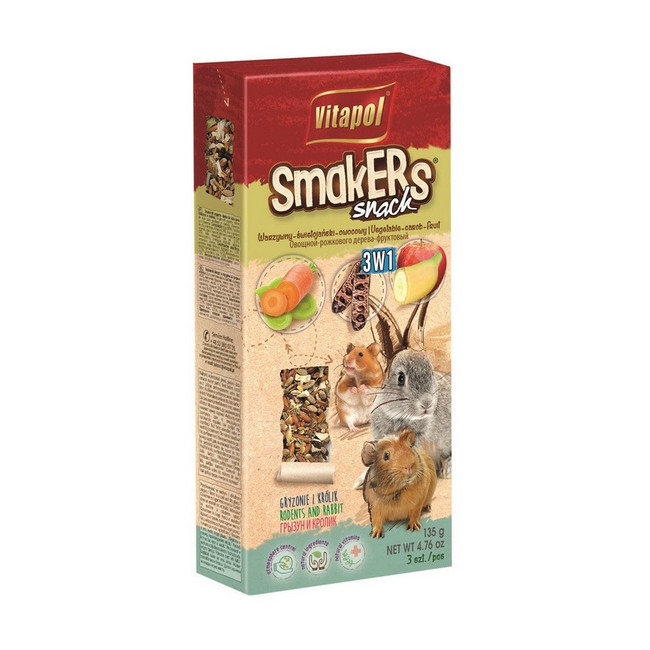 Vitapol Smakers dla gryzoni - mix1 3szt [1112]