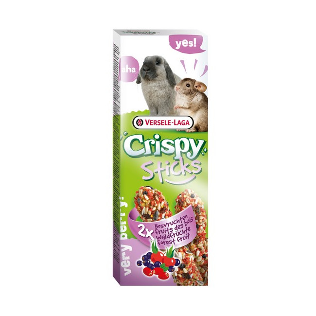 Versele-Laga Crispy Sticks Rabbit & Chinchilla Forest Fruits - kolby dla królików i szynszyli z leśnymi owocami 110g