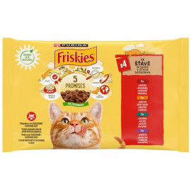 Friskies Mix mięsny w sosie saszetki 4x85g
