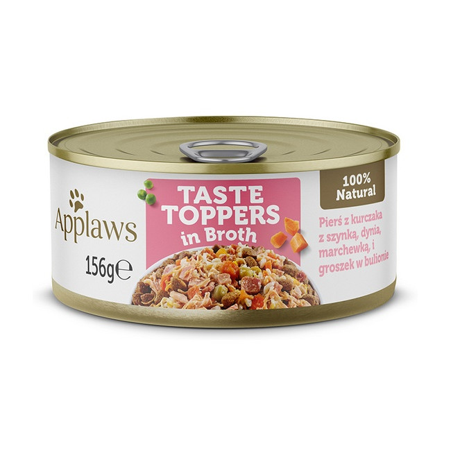 Applaws Dog Taste Toppers puszka z kurczakiem, szynką i warzywami 156g