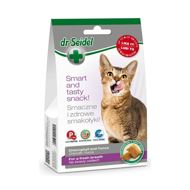 Dr Seidel Smakołyki dla kotów na świeży oddech 50g