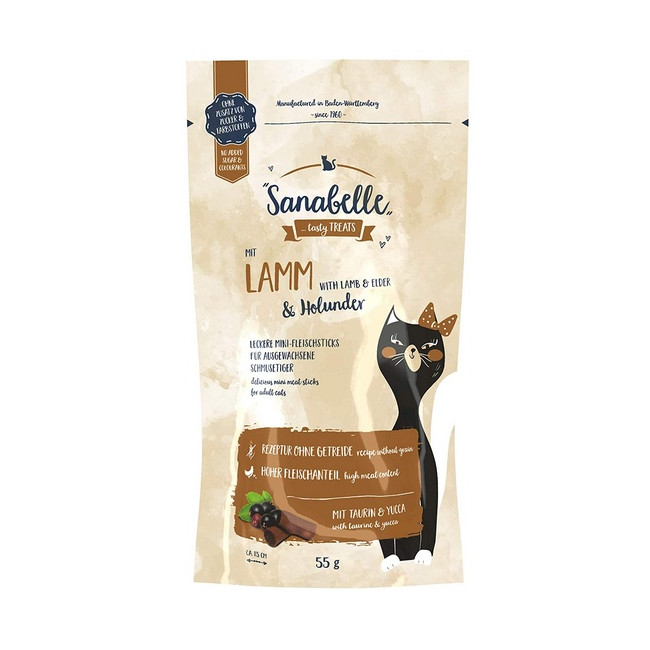 Sanabelle Snack Jagnięcina & Czarny bez 55g