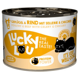 Lucky Lou Lifestage Sterilized Drób i wołowina puszka 200g