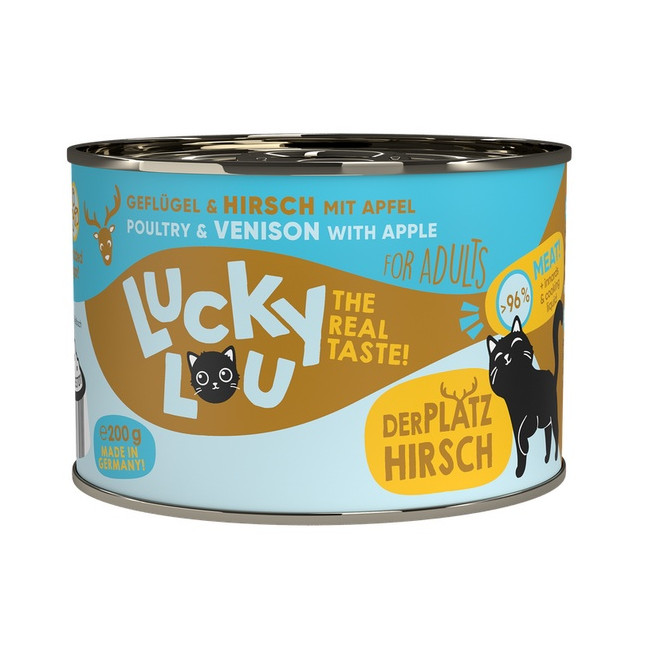 Lucky Lou Lifestage Adult Drób i jeleń puszka 200g