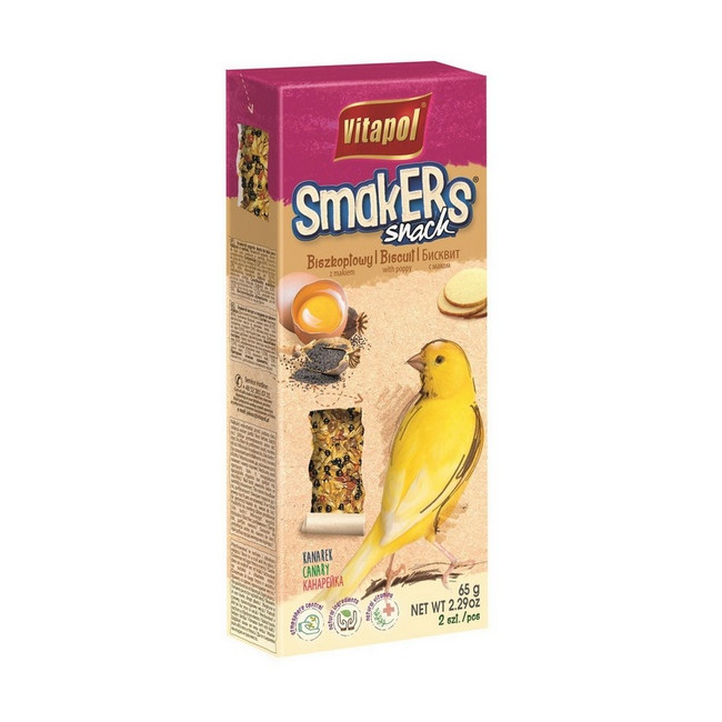 Vitapol Smakers dla kanarka - biszkopt z makiem 2szt [2514]