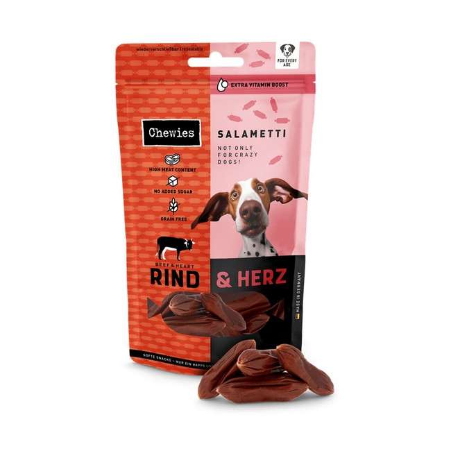 Chewies Beef Salametti wołowina z sercami 60g