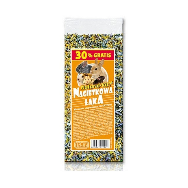 Natural-Vit Nagietkowa Łąka mieszanka dla gryzoni 150g