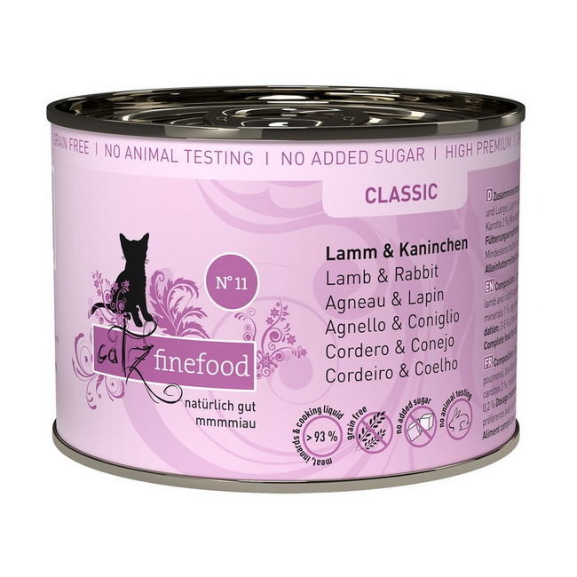 Catz Finefood Classic N.11 Jagnięcina i Królik puszka 200g