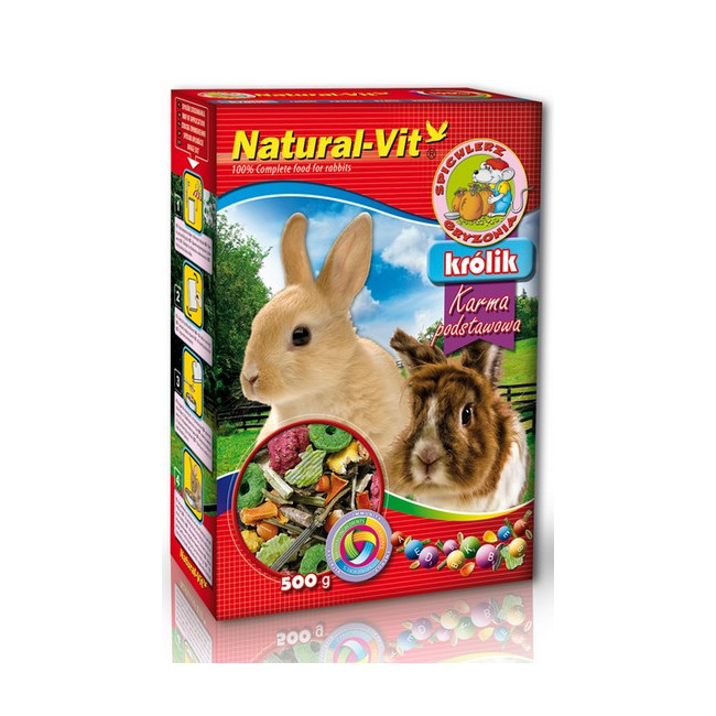 Natural-Vit Spichlerz Gryzonia - Królik 500g
