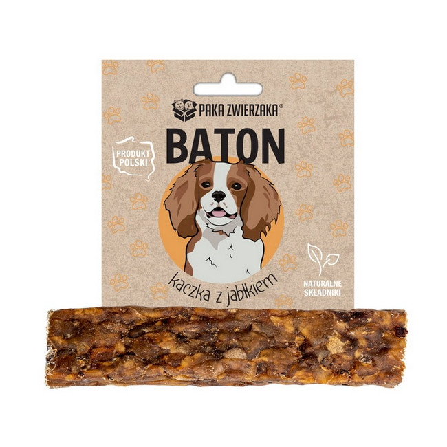 Paka Zwierzaka Baton Kaczka z jablkiem 12cm