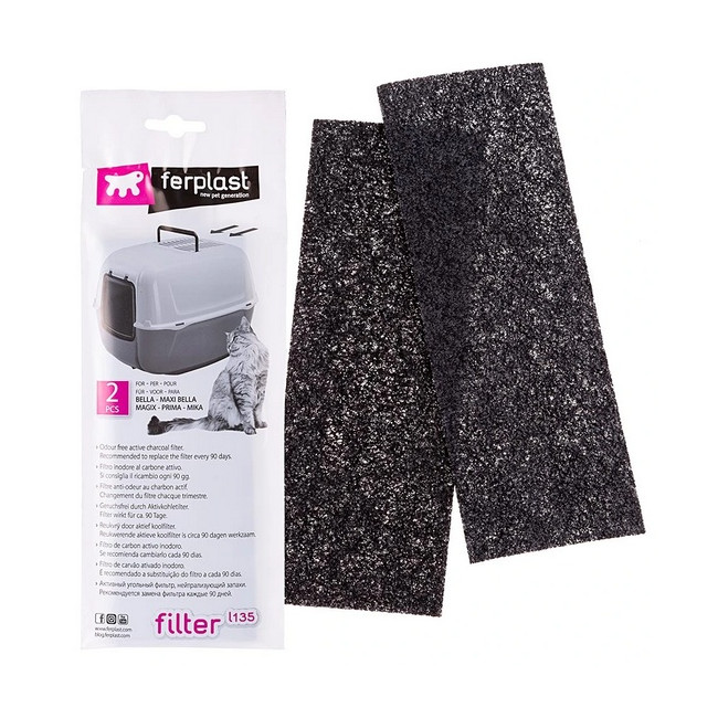 Ferplast L 135 Filtr węglowy do toalet dla kotów [93431017]