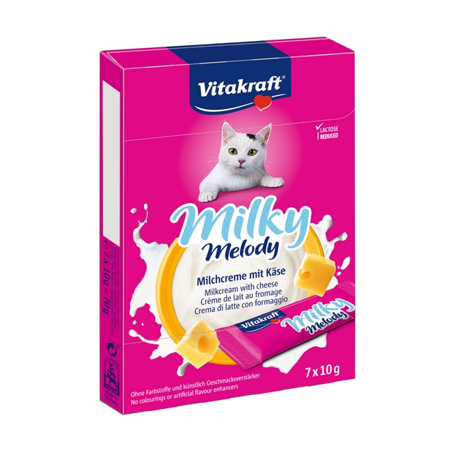 Vitakraft Cat Milky Melody krem z mleka i sera 70g [28819]