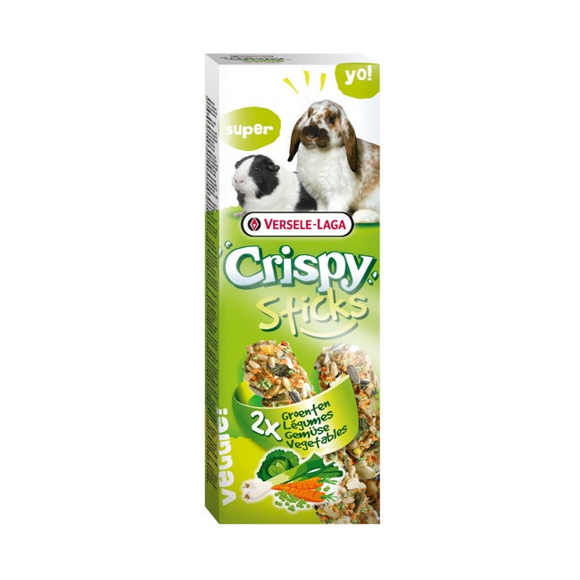 Versele-Laga Crispy Sticks Rabbit & Guinea Pig Vegetables - kolby dla królików i świnek z warzywami 110g