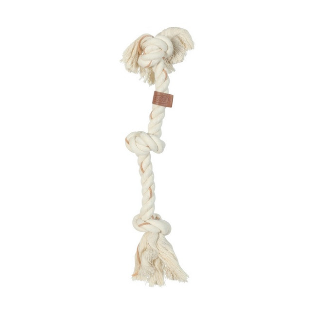 Zolux Zabawka dla psa gryzak węzły sznur Leather Touch 44cm