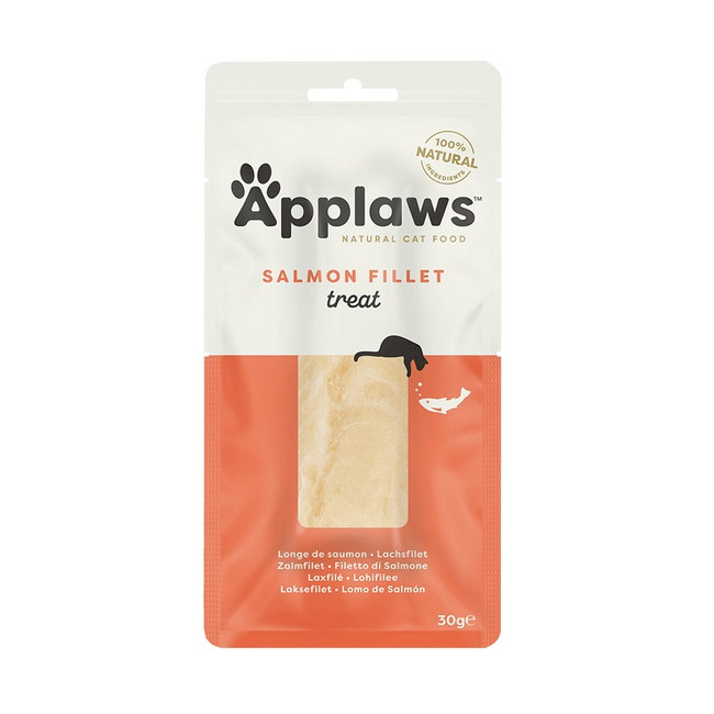 Applaws Natural Cat Loin Suszona polędwica z łososia 30g