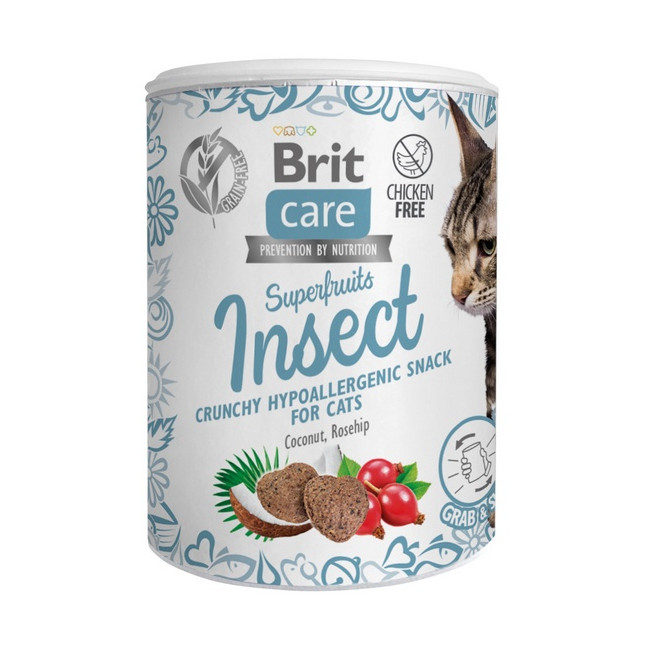 Brit Care Cat Snack Superfruits Insect 100g
