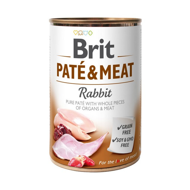 Brit Pate & Meat Dog Rabbit puszka 400g