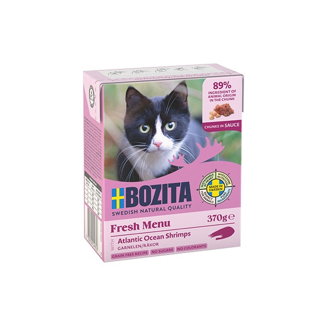 Bozita z Krewetkami kawałki w sosie kartonik 370g
