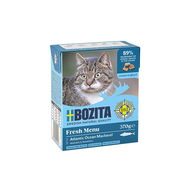 Bozita z Makrelą kawałki w galaretce kartonik 370g