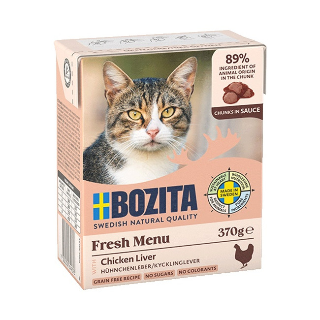 Bozita z Wątróbką Kurczaka kawałki w sosie kartonik 370g