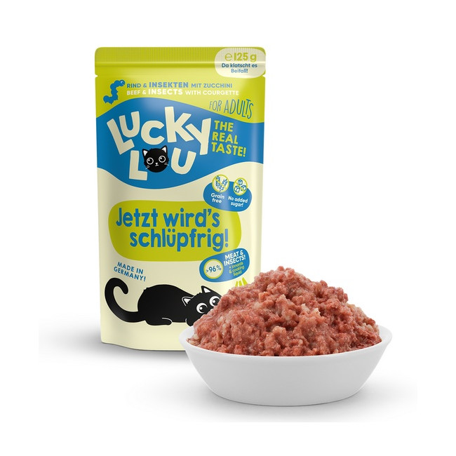 Lucky Lou Lifestage Adult Wołowina i owady saszetka 125g