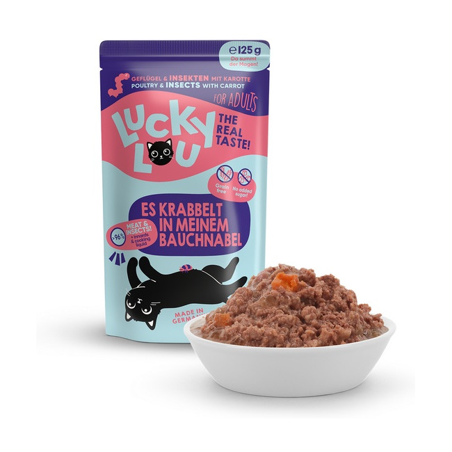 Lucky Lou Lifestage Adult Drób i owady saszetka 125g
