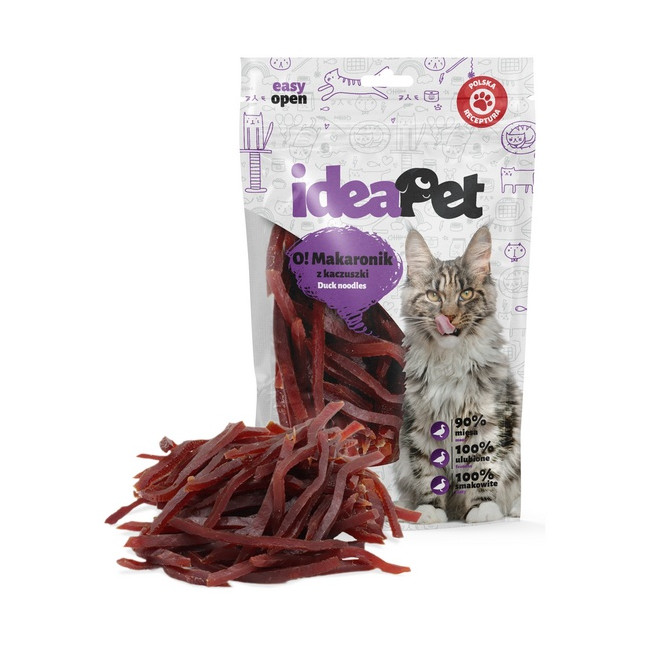 IdeaPet O! Kot Makaron z kaczki 60g