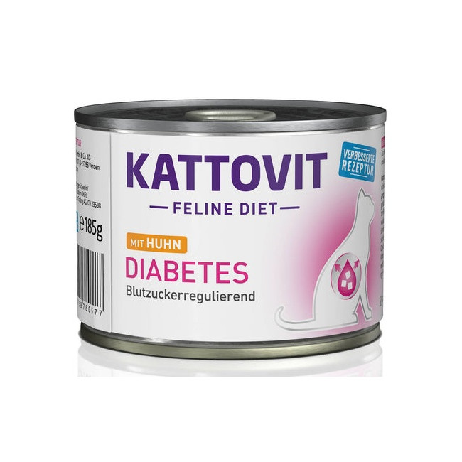 Kattovit Feline Diet Diabetes kurczak puszka 185g