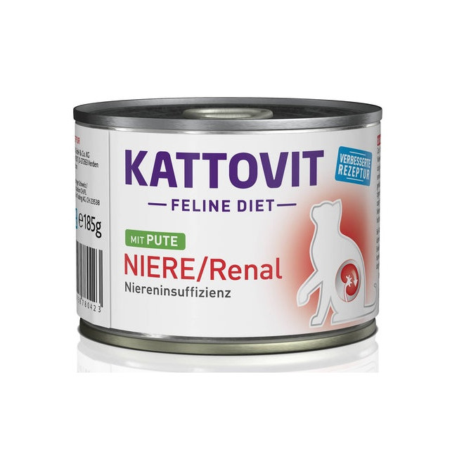 Kattovit Feline Diet Niere/Renal indyk puszka 185g
