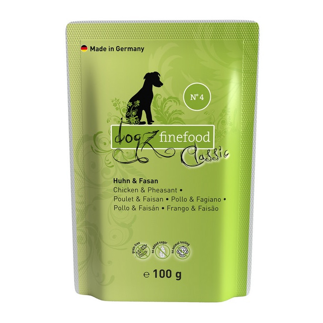 Dogz Finefood Classic N.04 Kurczak i bażant saszetka 100g
