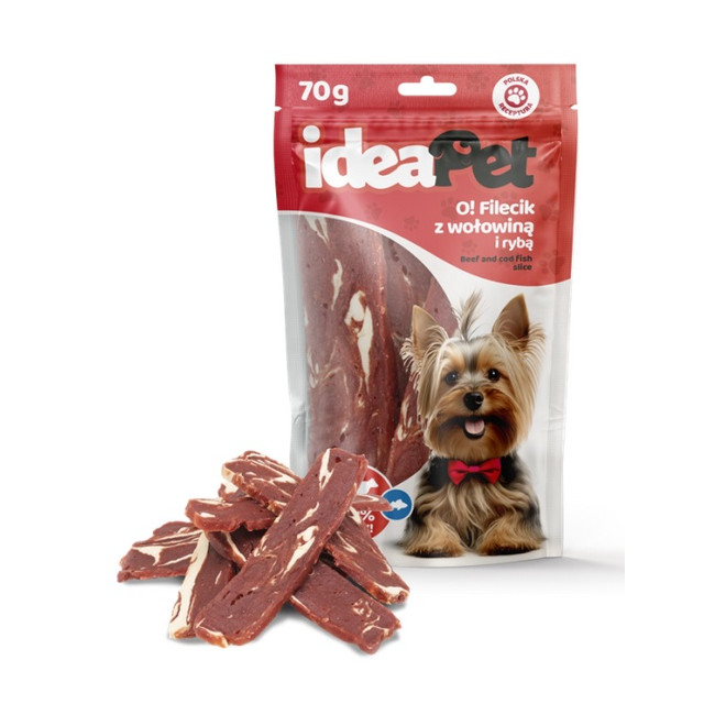 IdeaPet O! Fileciki z wołowiną i rybą 70g