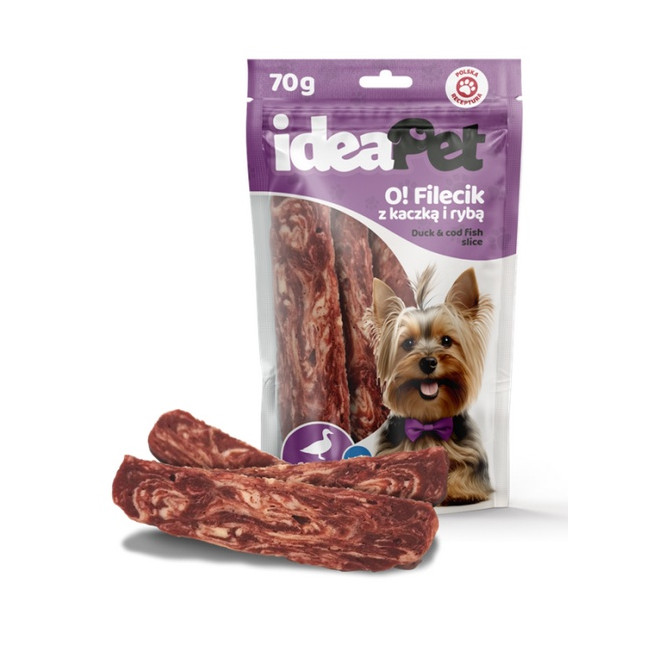 IdeaPet O! Fileciki z kaczką i rybą 70g