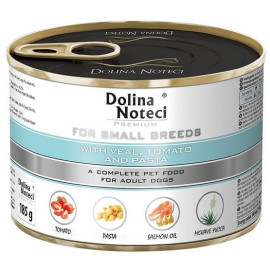 Dolina Noteci Premium Pies Mały Cielę, pomidor i makaron puszka 185g
