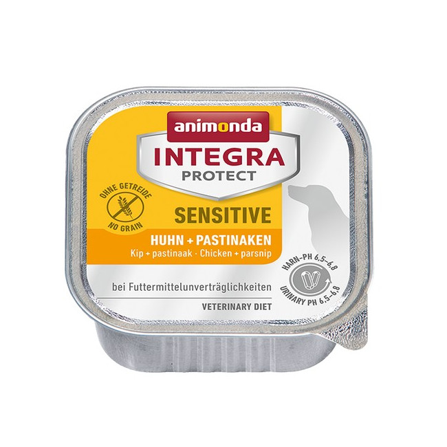 Animonda Integra Protect Sensitive dla psa kurczak + pasternak tacka 150g