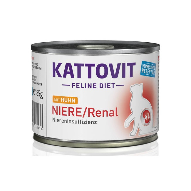 Kattovit Feline Diet Niere/Renal kurczak puszka 185g
