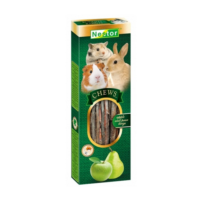 Nestor Gałązki jabłoni i gruszy dla gryzoni i królików 80g