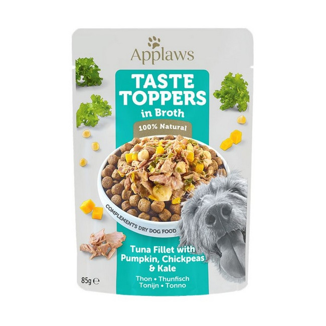 Applaws Taste Toppers Saszetka dla psa - tuńczyk, dynia i ciecierzyca w sosie 85g