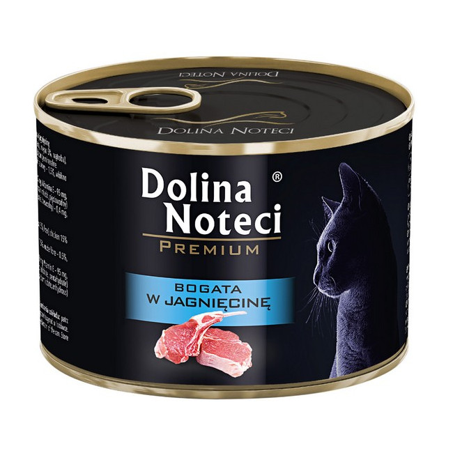 Dolina Noteci Premium Kot Bogata w jagnięcinę puszka 185g