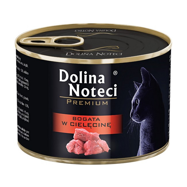 Dolina Noteci Premium Kot Bogata w cielęcinę puszka 185g